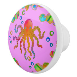 Ocean Rock Dwellers Sunset Ceramic Knob