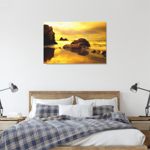 Ocean Rock Oil Painting Print