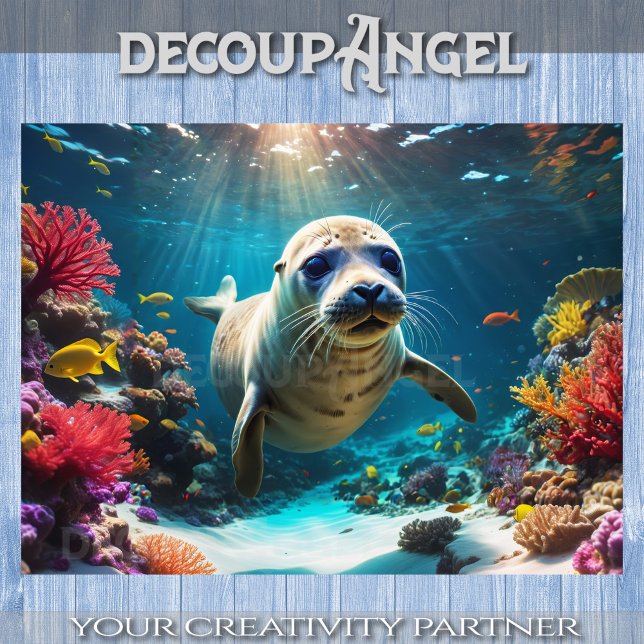 Ocean’s Little Wanderer - Decoupage - Tissue Paper (Creator Uploaded)