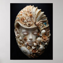 Ocean’s Muse - Allegorical Woman Abstract Art