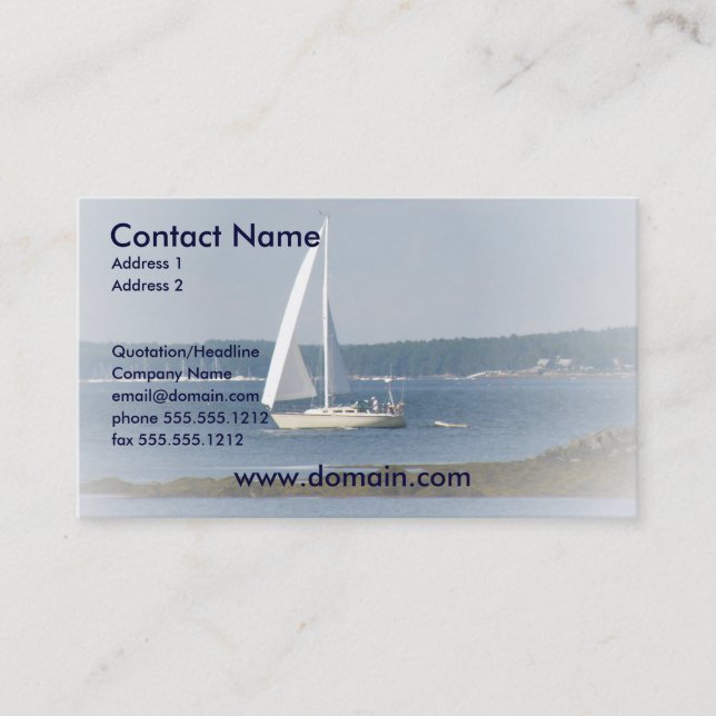 Ocean Sail Business Card (Front)