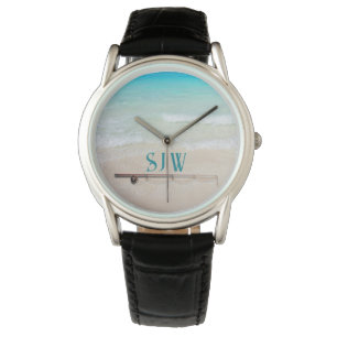 Ocean Saltwater Fishing Monogrammed Men's Watch