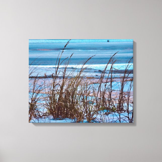 Ocean Sand Dunes Canvas Print (Front)