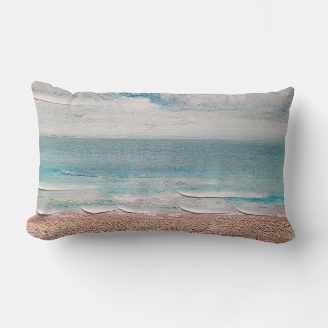Ocean Sand Texture  Lumbar Cushion (Front)