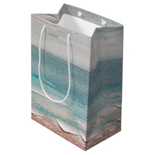 Ocean Sand Texture  Medium Gift Bag