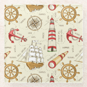 Ocean Scene Glass Coaster