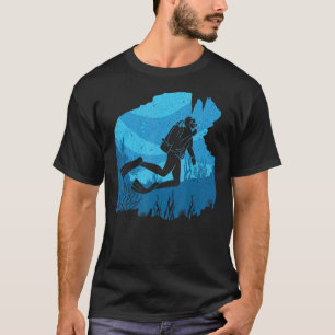 Ocean Scuba Diver Underwater Swimming Dive Diving T-Shirt
