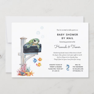 Ocean Sea Animals Mailbox Shower by Mail Invitation