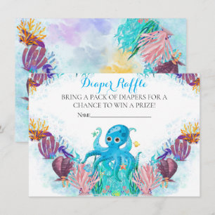Ocean Sea baby Octopus Diaper Raffle Enclosure Car