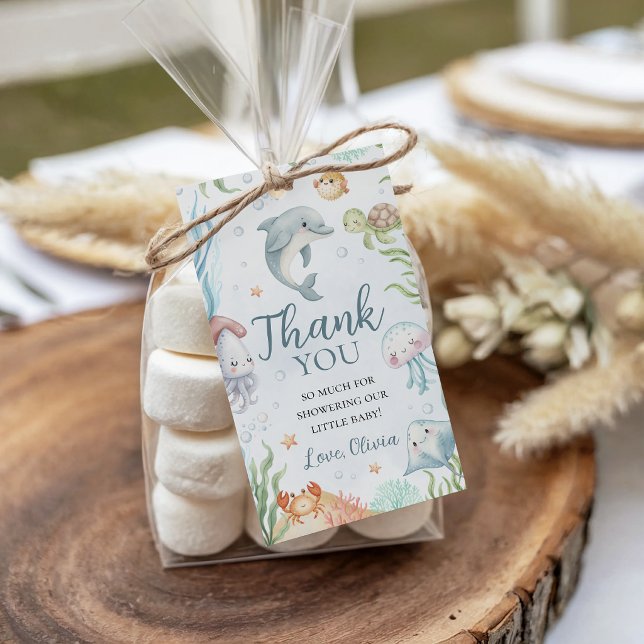 Ocean Sea Creatures Favor Tags (Creator Uploaded)