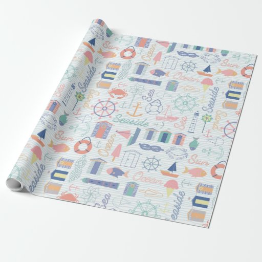 Image of Ocean Sea Lovely Pattern 1 Wrapping Paper