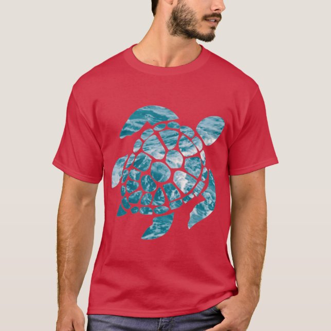 ocean sea turtle funny T-Shirt (Front)