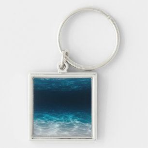 Ocean Sea Water Under the Sea Key Ring
