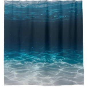 Ocean Sea Water Under the Sea Shower Curtain