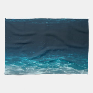 Ocean Sea Water Under the Sea Tea Towel