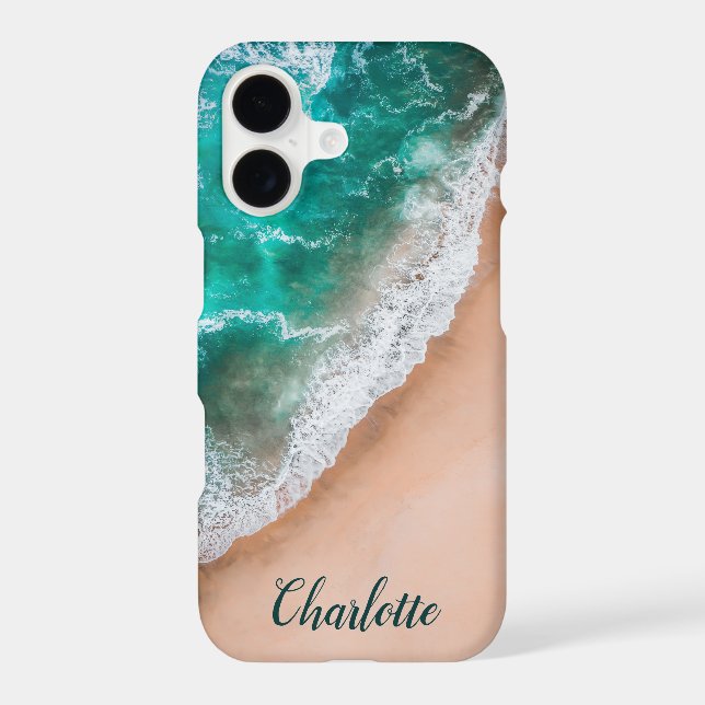 Ocean sea wave Beach Nautical Custom Name (Back)
