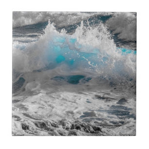 Ocean Sea Wave Ceramic Photo Tile