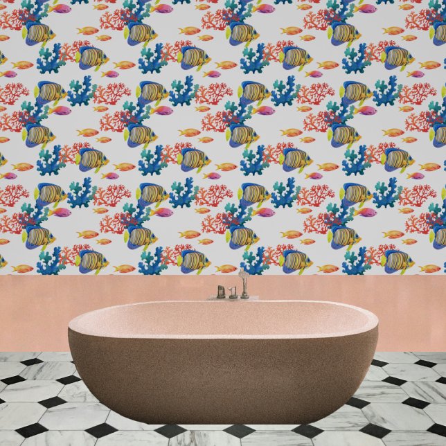 Ocean seafloor with fish and coralreef wallpaper (Creator Uploaded)