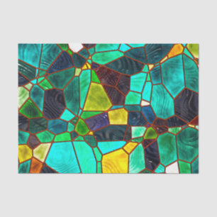 Ocean Seaglass Glass Decoupage Tissue Paper