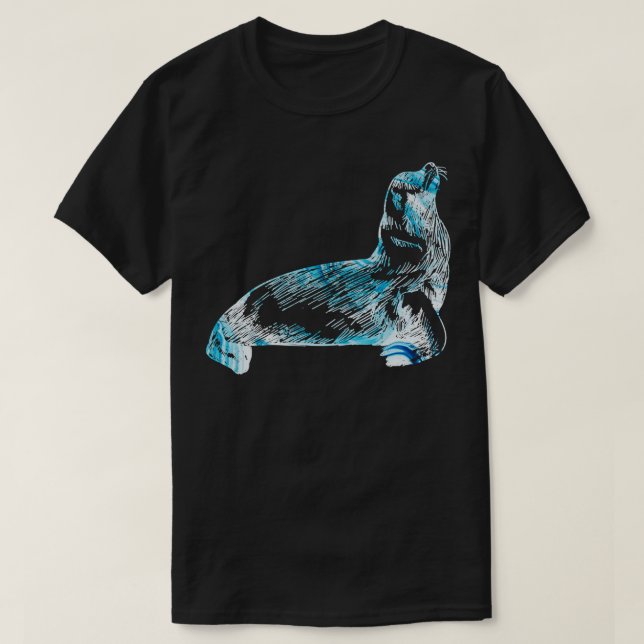 Ocean Seal Wildlife Animal Gift Sea Lion T-Shirt (Design Front)