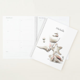 Ocean Seashells Beach Personalised Planner