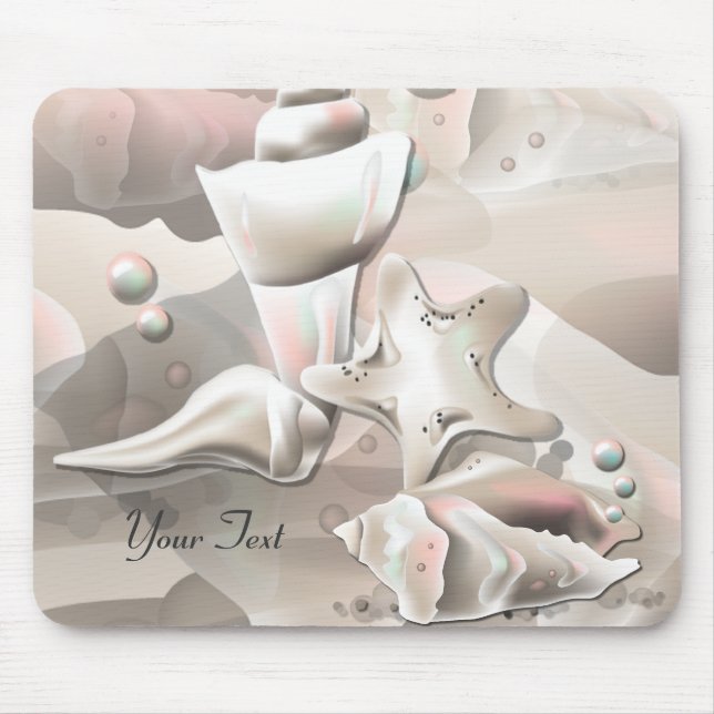 Ocean Seashells Mousepad (Front)