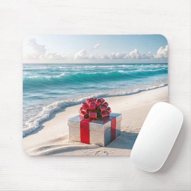 Ocean Seashore Christmas Gift Mouse Mat (With Mouse)