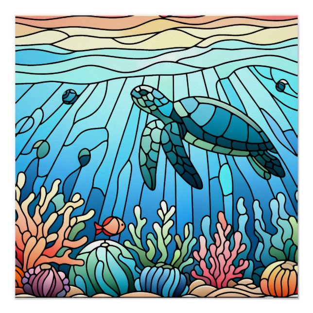 Ocean Serenity Poster (Front)