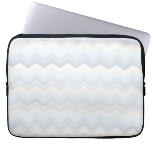 Ocean Shades Watercolor Chevron Laptop Sleeve
