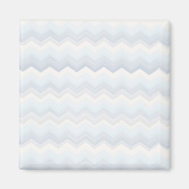 Ocean Shades Watercolor Chevron Magnet (Front)