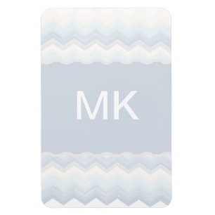 Ocean Shades Watercolor Chevron Magnet