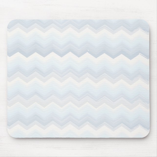 Ocean Shades Watercolor Chevron Mouse Mat (Front)