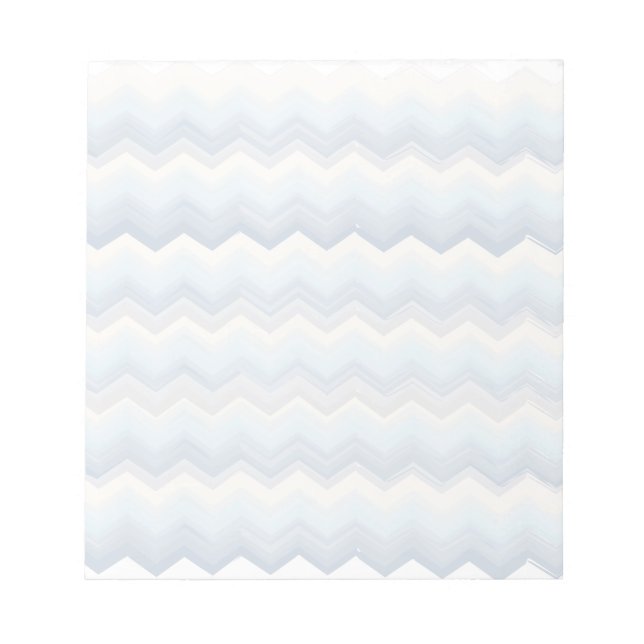 Ocean Shades Watercolor Chevron Notepad (Front)