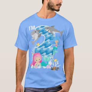 Ocean Sharks and Mermaids 1st Birthday 1 Year Old  T-Shirt