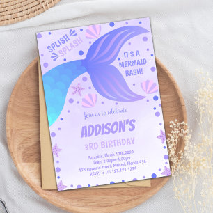 Ocean Shell and Under the Sea Party Invite