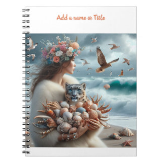 Ocean Shells Woman Notebook
