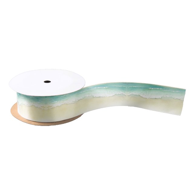 Ocean Shore | Beach  Satin Ribbon (Spool)
