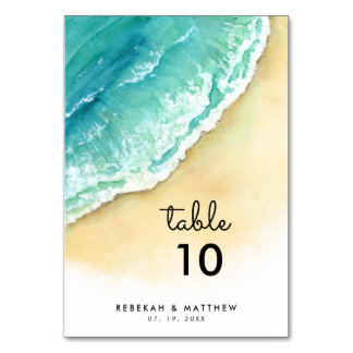 Ocean Shore | Beach |  Table Number
