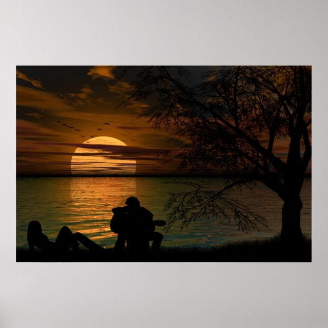 Ocean Silhouette poster (Front)