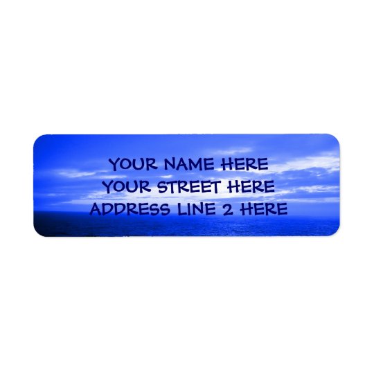 Ocean Sky Address Labels