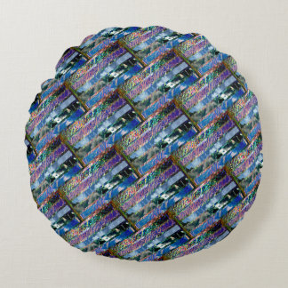 #OCEAN&SKY #THESURFINGMERMAID @ MAGHIE.ORG ROUND CUSHION