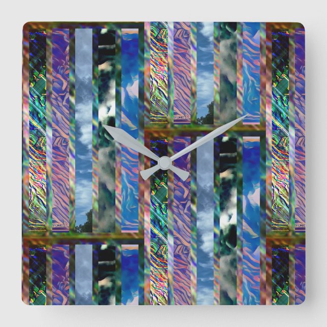 #OCEAN&SKY #THESURFINGMERMAID @ MAGHIE.ORG SQUARE WALL CLOCK (Front)