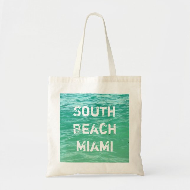Ocean, South Beach Miami Tote Bag (Front)