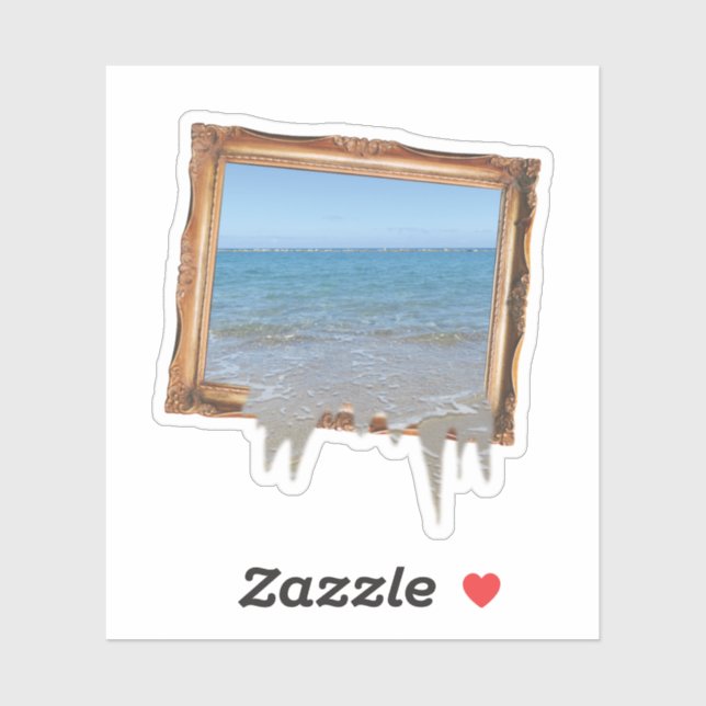 Ocean Spilling Out of Picture Frame (Sheet)