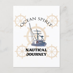 Ocean Spirit Nautical Journey Postcard
