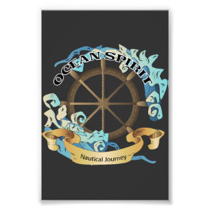 Ocean Spirit Nautical Journey Theme Photo Print