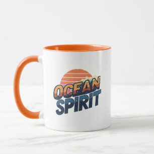 "Ocean Spirit" Retro Summer Graphic Mug