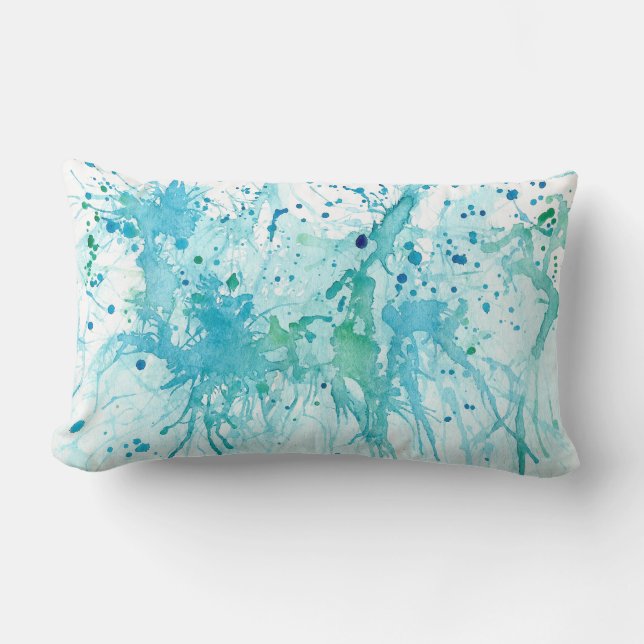 Ocean Splatter Lumbar Cushion (Front)