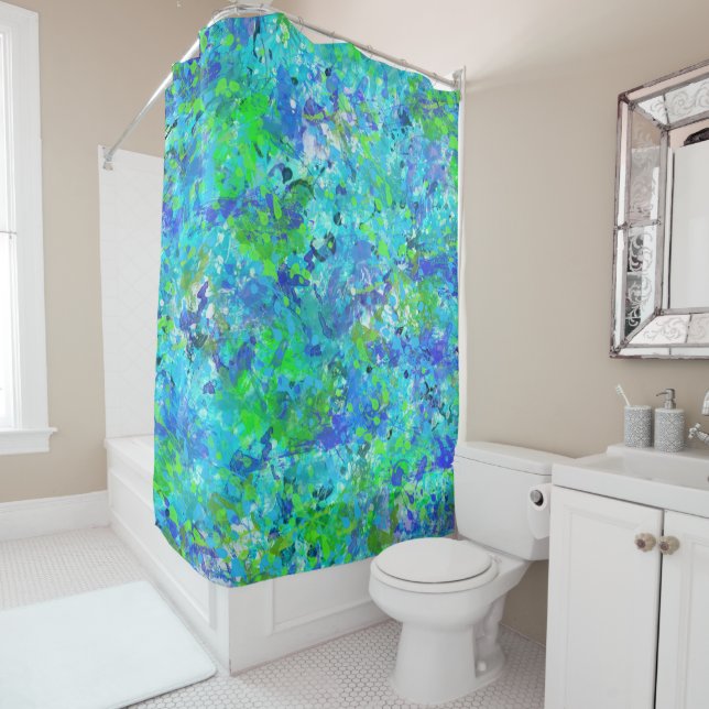 Ocean Spray Shower Curtain (In Situ)