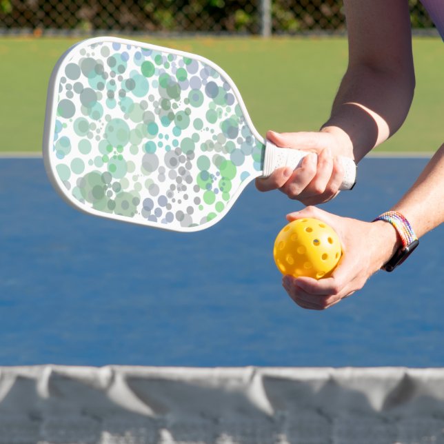 Ocean Spray Water Drops Watercolor Art Pickleball Paddle (Insitu)